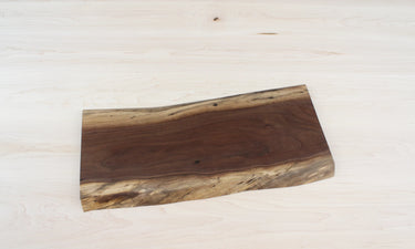Ready to Ship Live Edge Black Walnut Finished Charcuterie Board 1